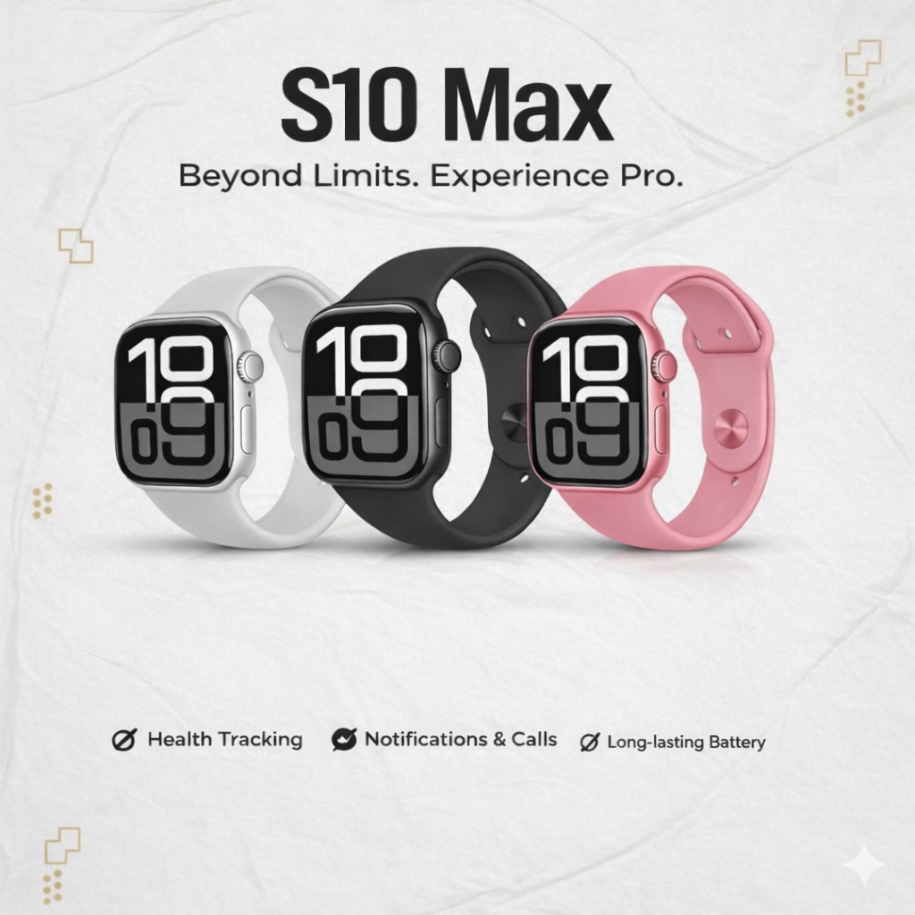 S10 Max Smart Watch 2.29 Inch AMOLED Display, Bluetooth Call Long Battery Life
