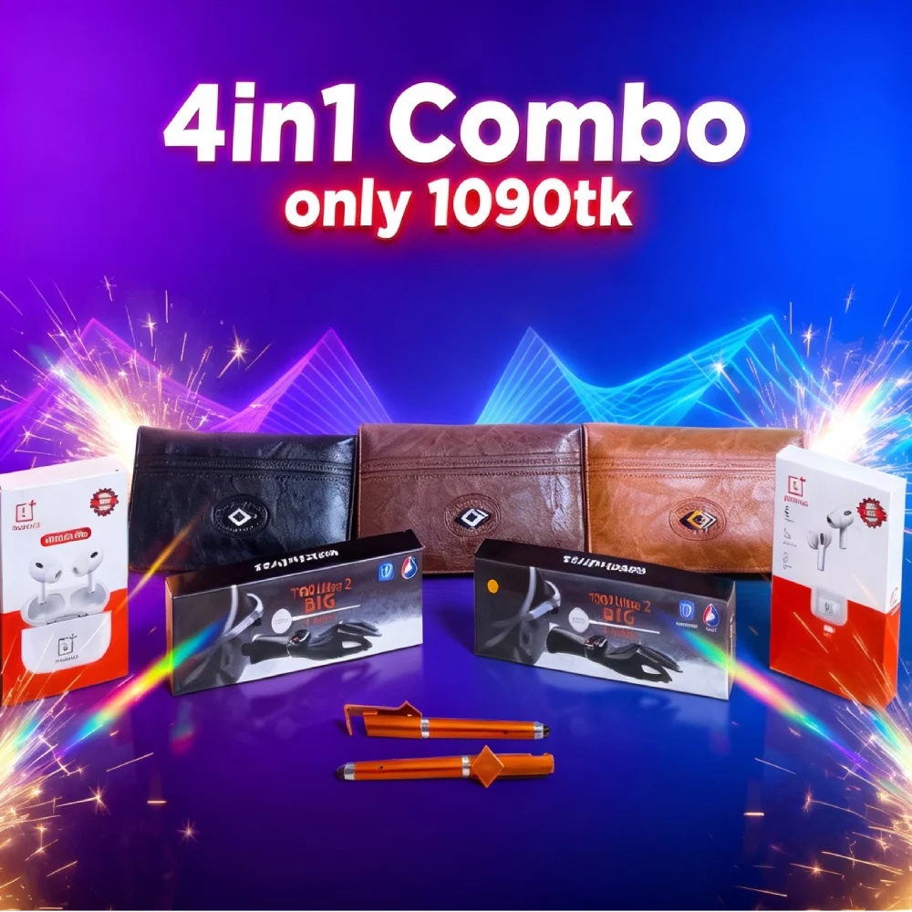 4 in 1 Combo T900 Ultra2 Smart Watch, One plus Airpods Pro, Long Money Bag, Mobile Holder Pen